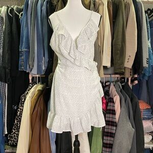 Windsor White Ruffle Mini Dress